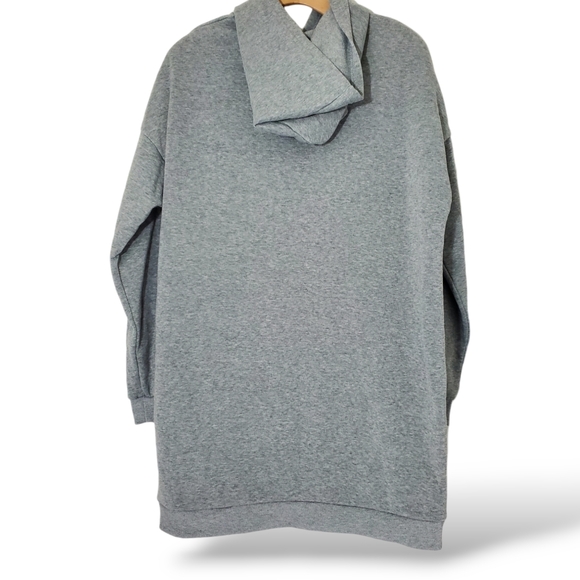 Jolie and Joy Ladies Long Hoodie Black Pride size Large L Distressed Sweater XL - Picture 2 of 4